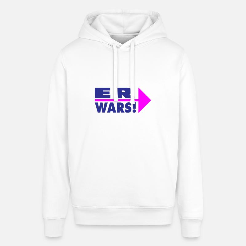 Er wars! Partner- oder Partyshirt - Stanley/Stella Unisex Hoodie SOUNDER - Weiß