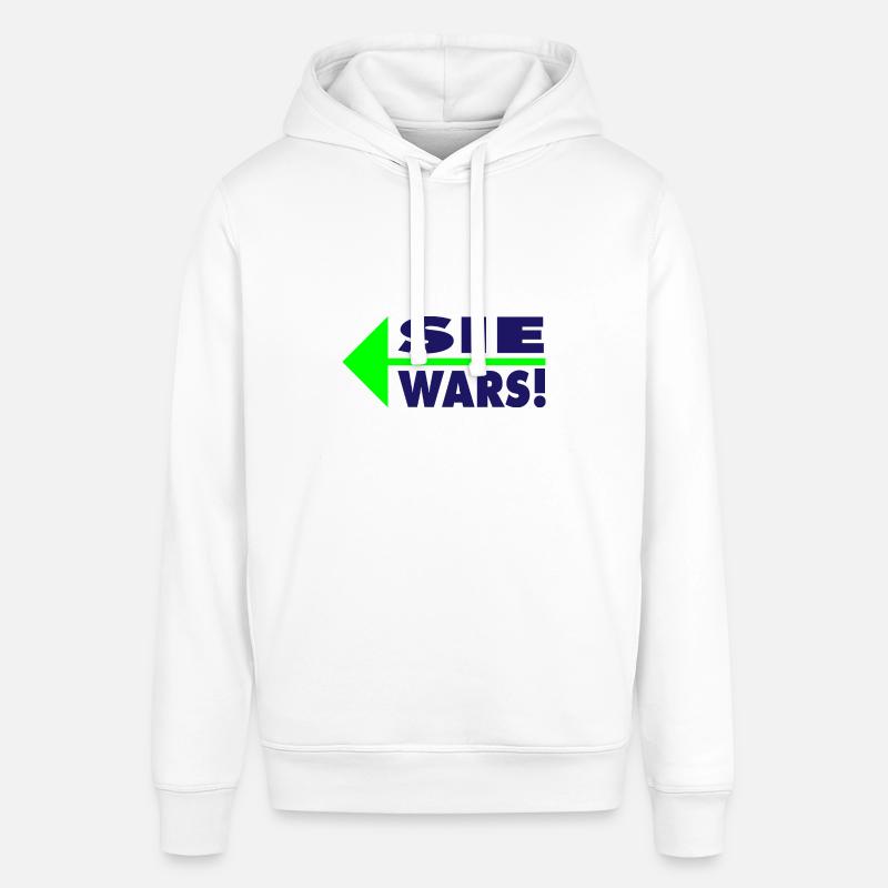 Sie wars! Partner- oder Partyshirt - Stanley/Stella Unisex Hoodie SOUNDER - Weiß