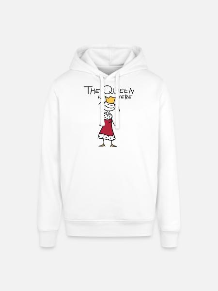 The Queen - Stanley/Stella SOUNDER Unisex Hoodie - white