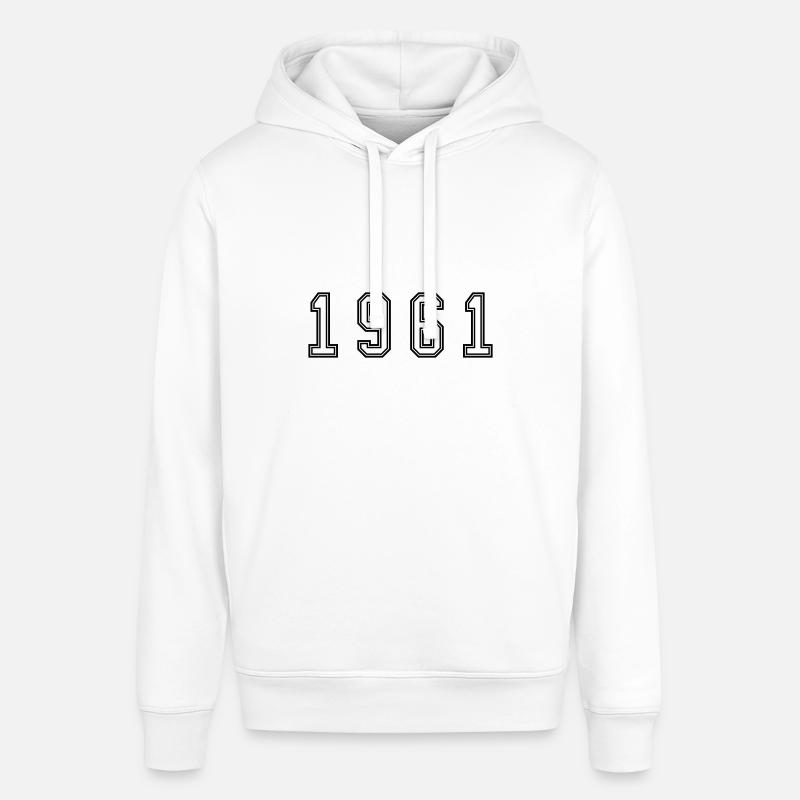Numéro de l’année 1961 - Sweat à capuche SOUNDER Stanley/Stella Unisexe - blanc