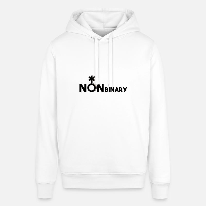 Nonbinary nonbinary nonbinary symbol multi-driving - Stanley/Stella SOUNDER Unisex Hoodie - white