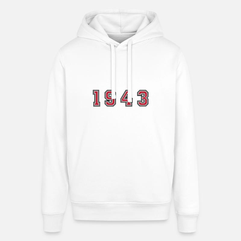Numéro de l’année 1943 - Sweat à capuche SOUNDER Stanley/Stella Unisexe - blanc