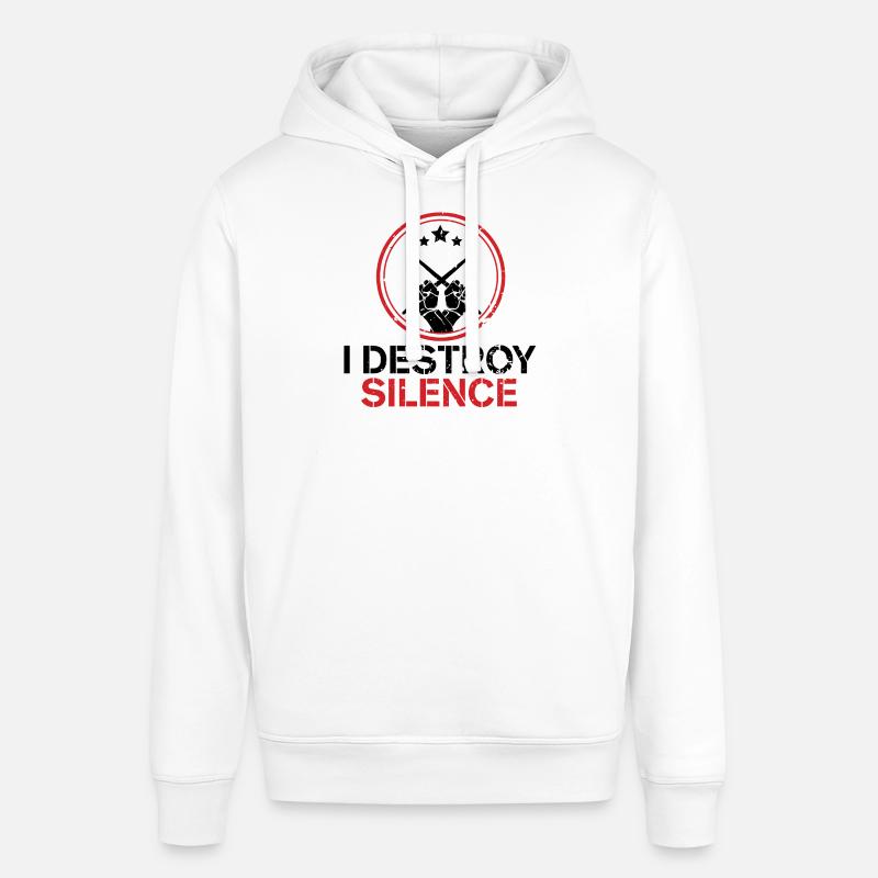 Percussion batteur Drumsticks Percussion - Sweat à capuche SOUNDER Stanley/Stella Unisexe - blanc