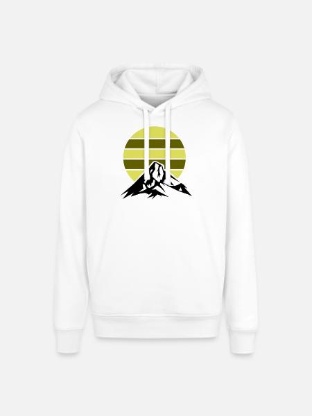 mountains mountains - Stanley/Stella SOUNDER Unisex Hoodie - white