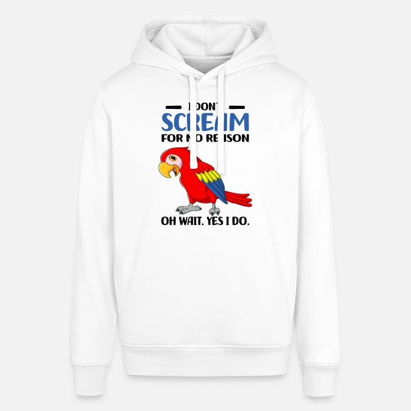 Perroquets - Sweat à capuche SOUNDER Stanley/Stella Unisexe - blanc