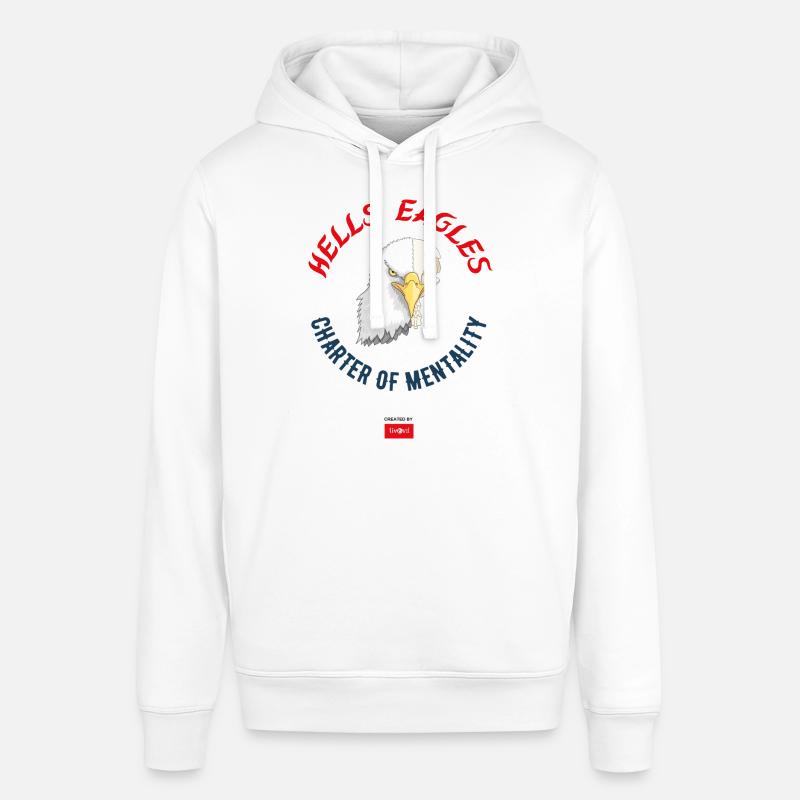 1 HELLS EAGLES CoM - Sweat à capuche SOUNDER Stanley/Stella Unisexe - blanc