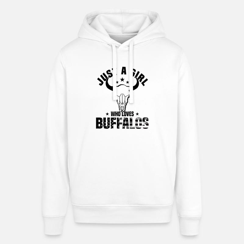 Buffle Bison Buffle Amérindien - Sweat à capuche SOUNDER Stanley/Stella Unisexe - blanc