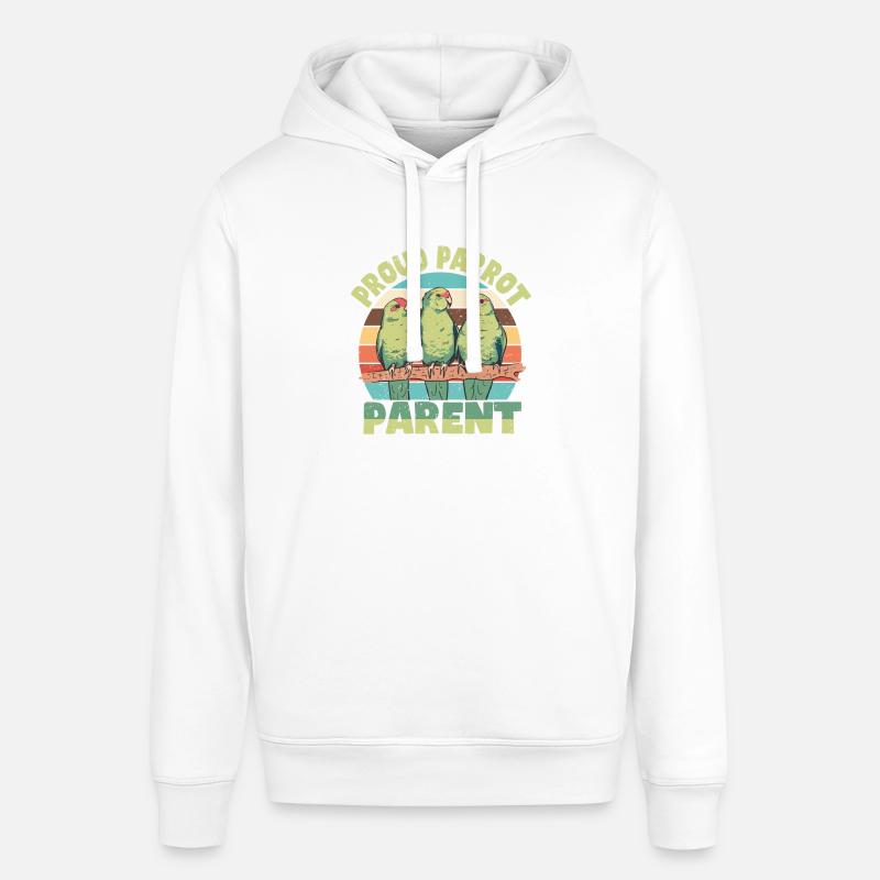 Perruche Perroquet Perroquet Propriétaire - Sweat à capuche SOUNDER Stanley/Stella Unisexe - blanc