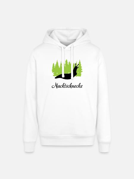 "Nacktschnecke: Freche Eleganz" - Stanley/Stella Unisex Hoodie SOUNDER - Weiß
