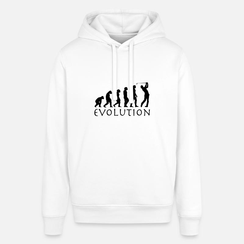 Évolution du golf - Sweat à capuche SOUNDER Stanley/Stella Unisexe - blanc