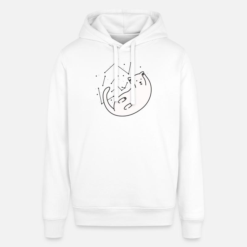 Space Cat version 2 - Sweat à capuche SOUNDER Stanley/Stella Unisexe - blanc