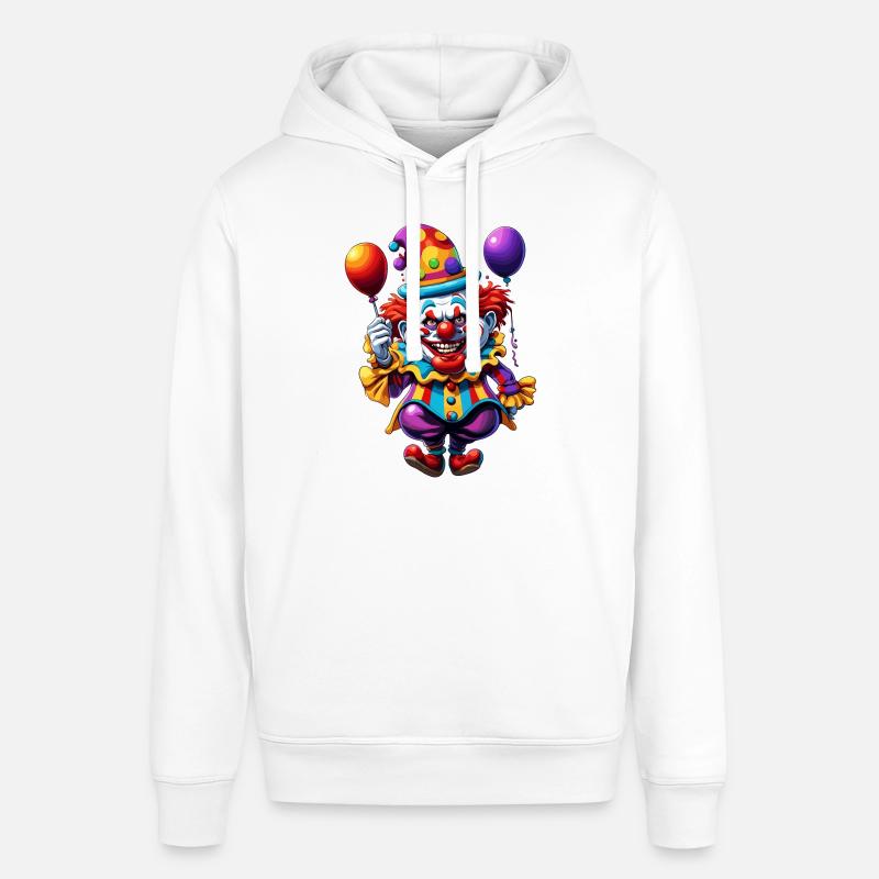 Clown / Cirque / Carnaval / Carnaval / Ludique - Sweat à capuche SOUNDER Stanley/Stella Unisexe - blanc