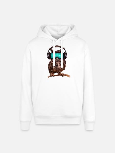 Eule _ 03 - Stanley/Stella Unisex Hoodie SOUNDER - Weiß