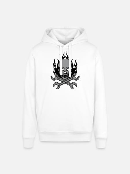 Tuning Skull - Stanley/Stella Unisex Hoodie SOUNDER - Weiß