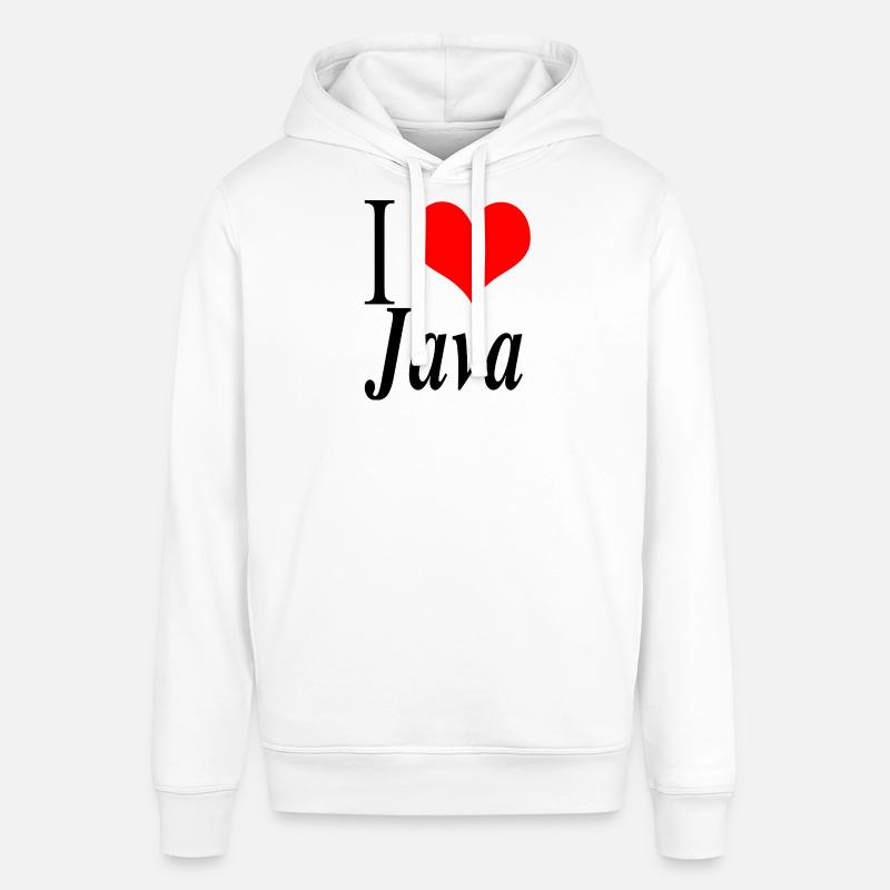 J'adore Java - Sweat à capuche SOUNDER Stanley/Stella Unisexe - blanc