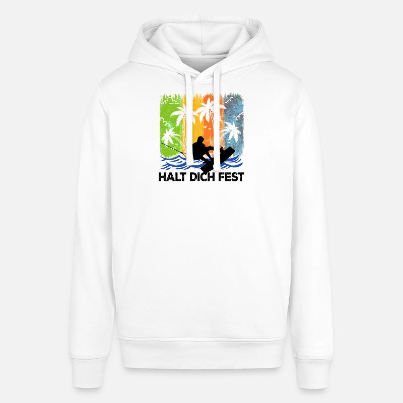Wakeboard Kitesurfer Statement Surf Stunt Wave - Sweat à capuche SOUNDER Stanley/Stella Unisexe - blanc
