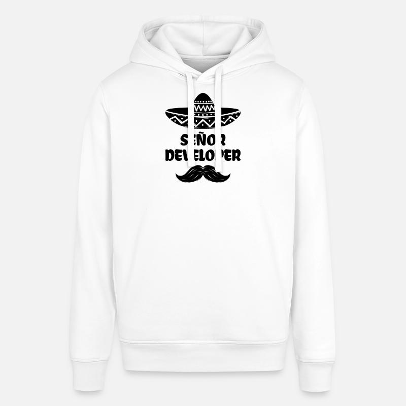 Developer Statement Scripting Dev Computergeek - Stanley/Stella SOUNDER Unisex Hoodie - white