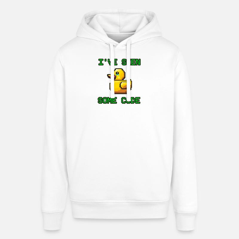 Pixel Duck J’ai vu du code - Sweat à capuche SOUNDER Stanley/Stella Unisexe - blanc