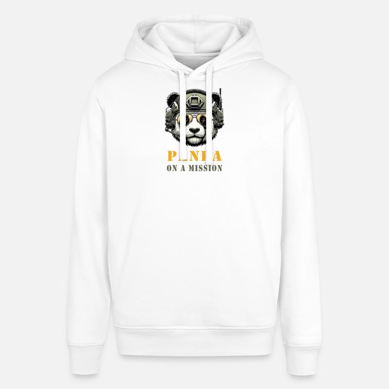 Panda en mission / Militaire - Sweat à capuche SOUNDER Stanley/Stella Unisexe - blanc