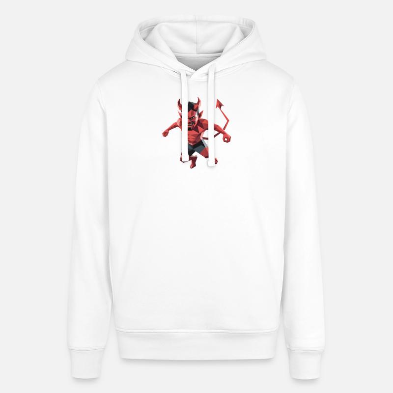 Devil - Cool Low Poly Logo - Sweat à capuche SOUNDER Stanley/Stella Unisexe - blanc