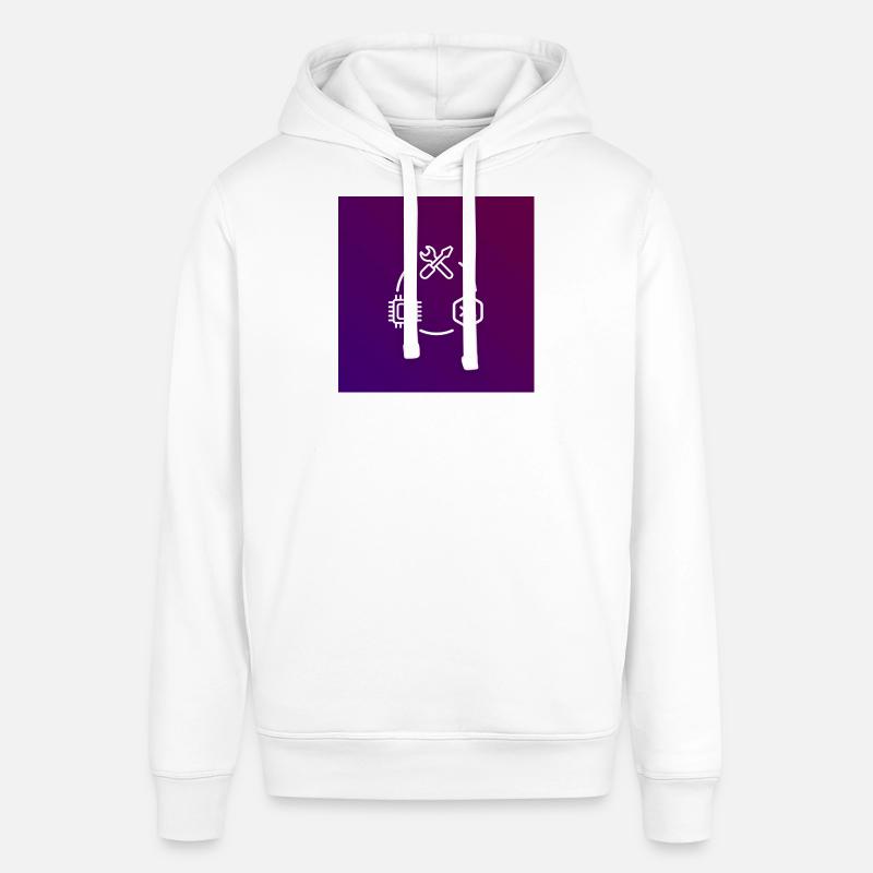 Outil de code de puce TechKreis - Sweat à capuche SOUNDER Stanley/Stella Unisexe - blanc