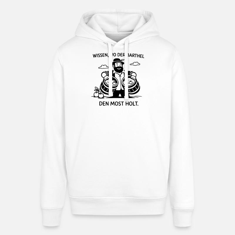 Savoir d’où vient Barthel le doit - Sweat à capuche SOUNDER Stanley/Stella Unisexe - blanc