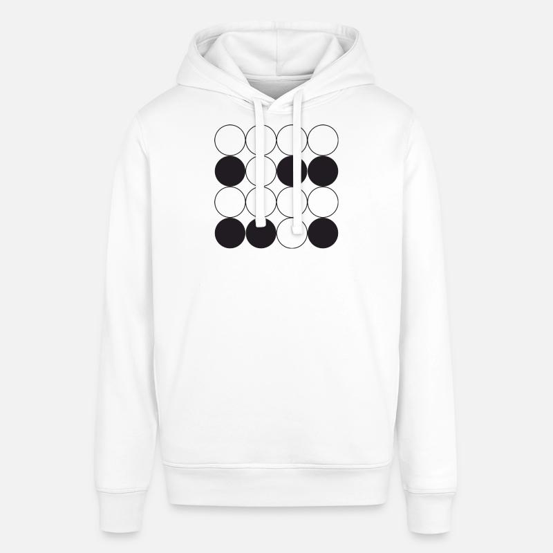 Conception en grille circulaire - Sweat à capuche SOUNDER Stanley/Stella Unisexe - blanc