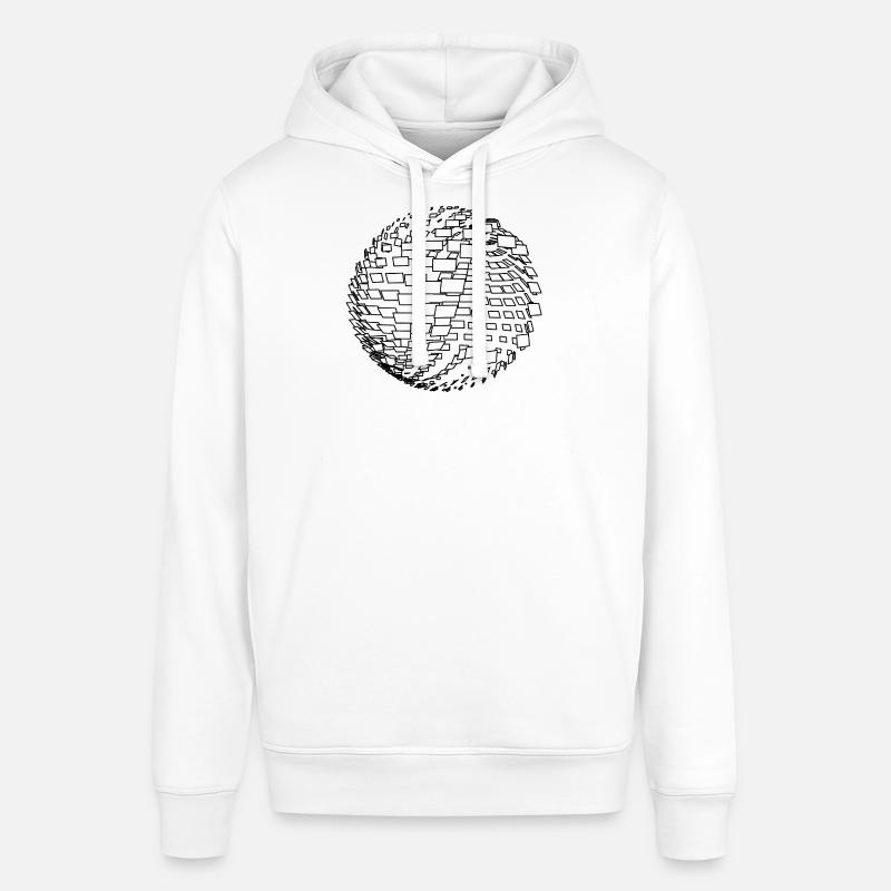 Sphère paramétrique - Sweat à capuche SOUNDER Stanley/Stella Unisexe - blanc