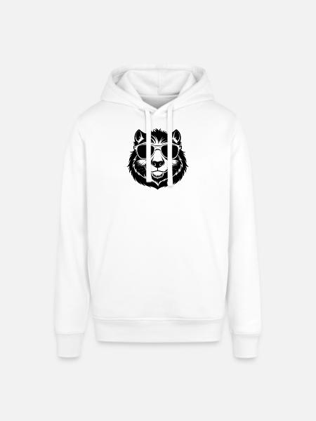 Kapybara mit Sonnenbrille - Stanley/Stella Unisex Hoodie SOUNDER - Weiß