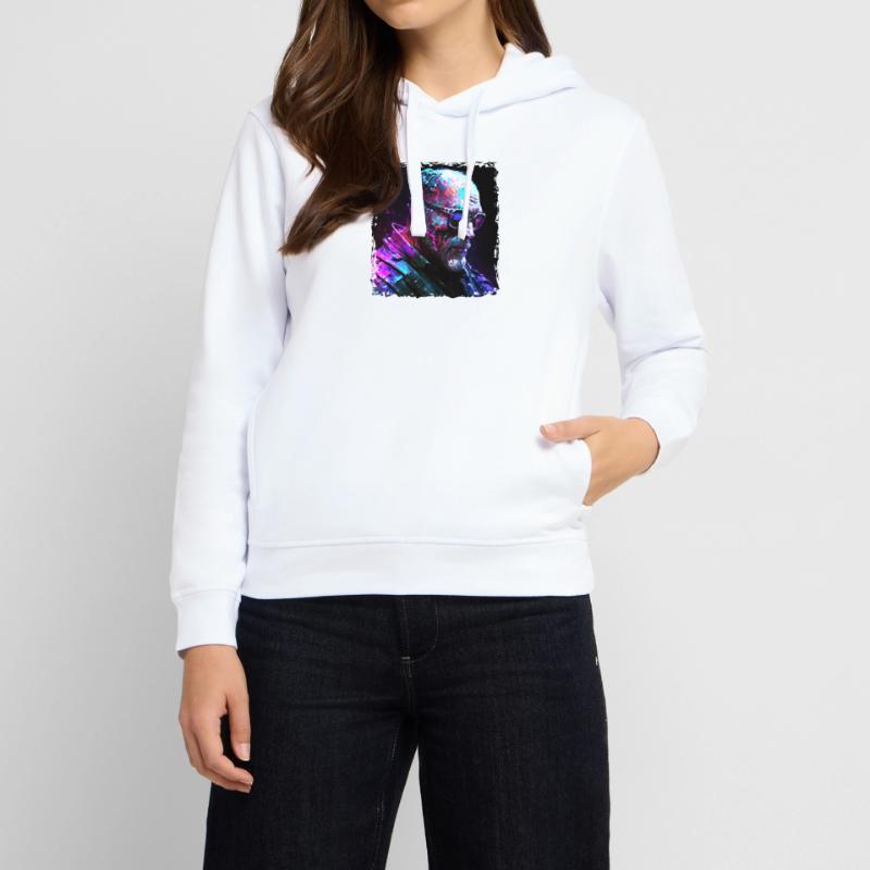 Alter High Tech Cyborg oder Android im Neonlicht Stanley/Stella Unisex Hoodie SOUNDER