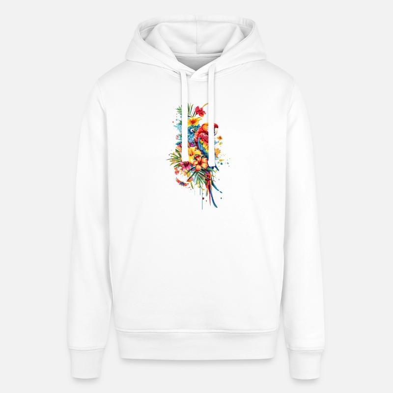 Perroquet - Sweat à capuche SOUNDER Stanley/Stella Unisexe - blanc