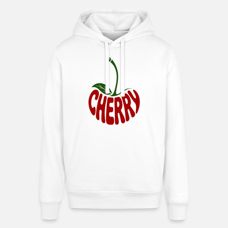 Cerise - Logo de fruit cool - Sweat à capuche SOUNDER Stanley/Stella Unisexe - blanc