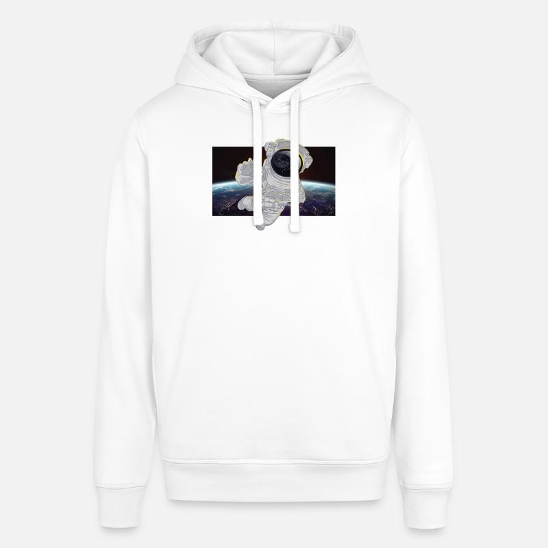 Astronaute dans l’espace - Sweat à capuche SOUNDER Stanley/Stella Unisexe - blanc