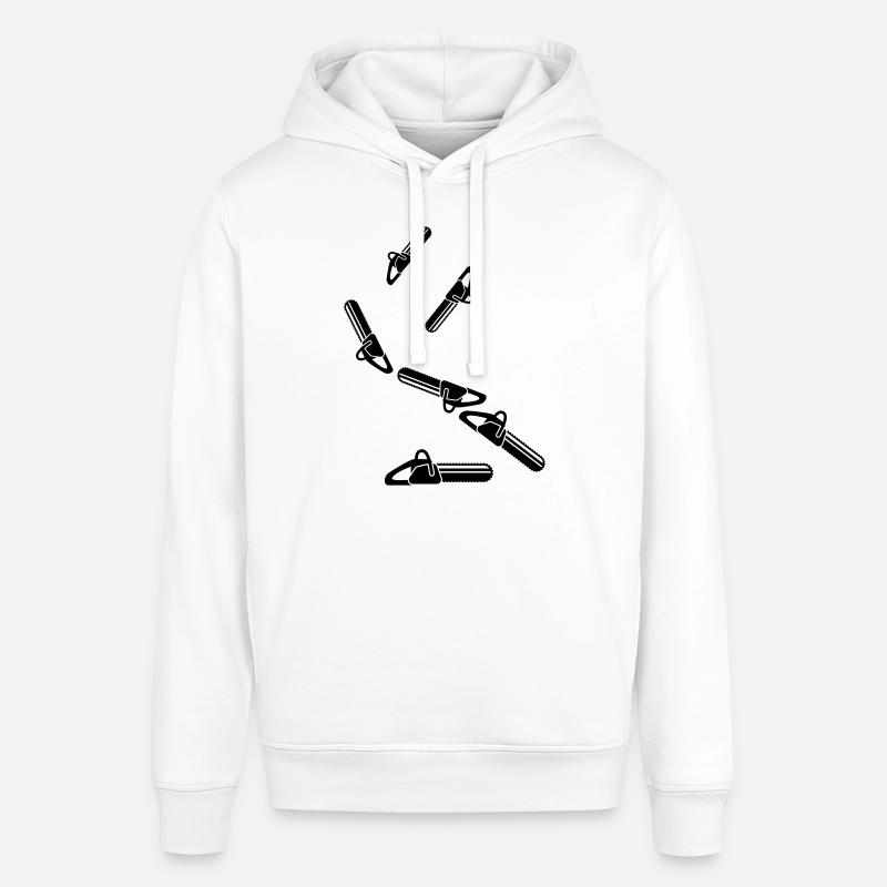Icône d’icône de tronçonneuse - Sweat à capuche SOUNDER Stanley/Stella Unisexe - blanc