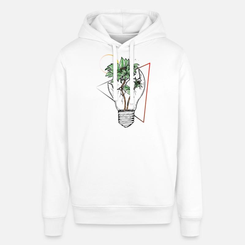 Ampoule vs la nature - Sweat à capuche SOUNDER Stanley/Stella Unisexe - blanc