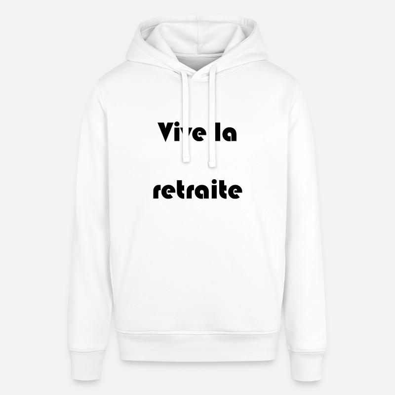 RETRAITE. RETRAITE. RETRAITEE. RETRAITE - Sweat à capuche SOUNDER Stanley/Stella Unisexe - blanc