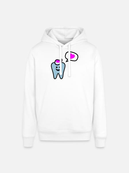 zahn punk zahnarzt dentist - Stanley/Stella SOUNDER Unisex Hoodie - white