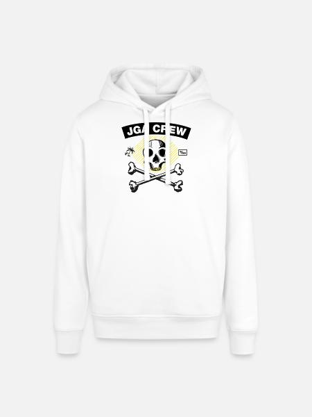 JGA Crew - Skull and Bones - Stanley/Stella Unisex Hoodie SOUNDER - Weiß
