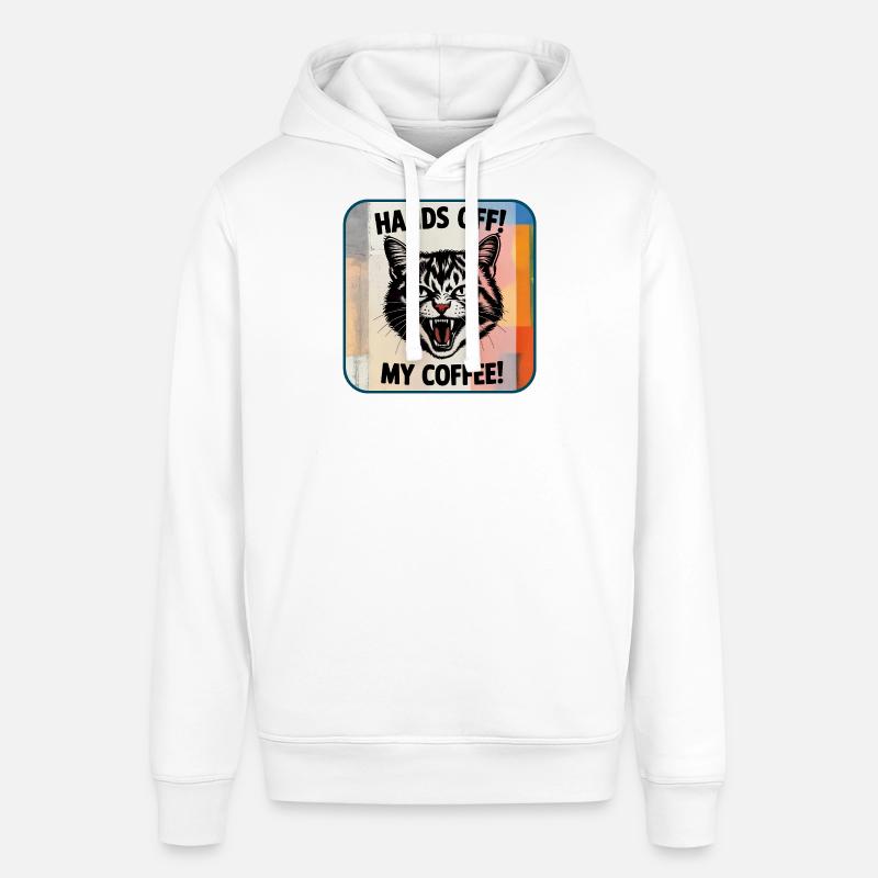 Pas touche ! Mon café - Sweat à capuche SOUNDER Stanley/Stella Unisexe - blanc