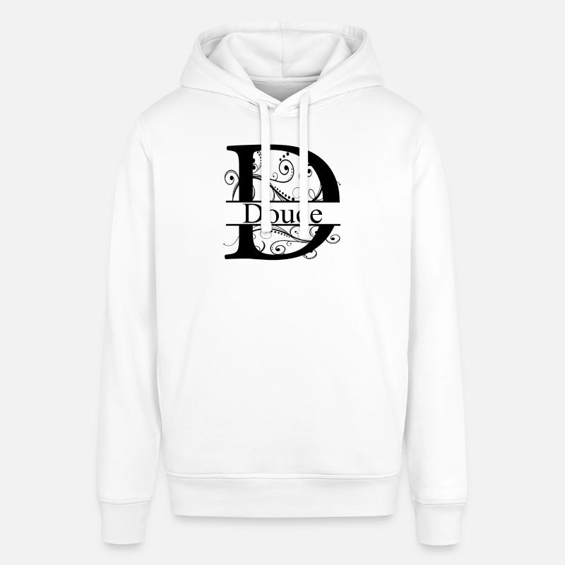 Monogram avec le prénom Douce - Sweat à capuche SOUNDER Stanley/Stella Unisexe - blanc