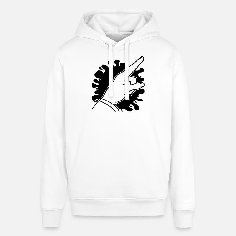 Finger avec Fleck - Sweat à capuche SOUNDER Stanley/Stella Unisexe - blanc