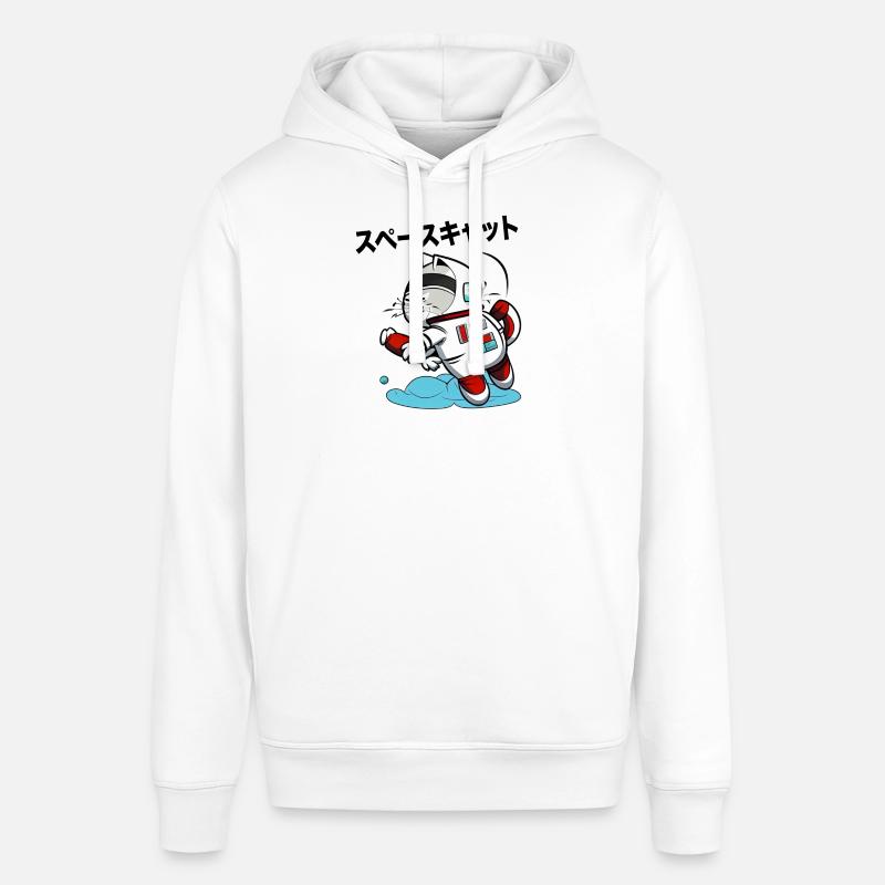 CHAT DE L’ESPACE JAPONAIS - Sweat à capuche SOUNDER Stanley/Stella Unisexe - blanc