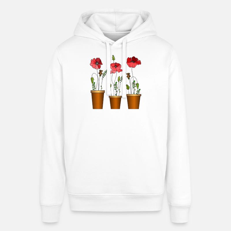 Fleur - Sweat à capuche SOUNDER Stanley/Stella Unisexe - blanc