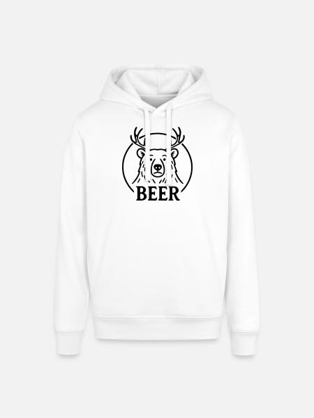 Beer - Stanley/Stella SOUNDER Unisex Hoodie - white