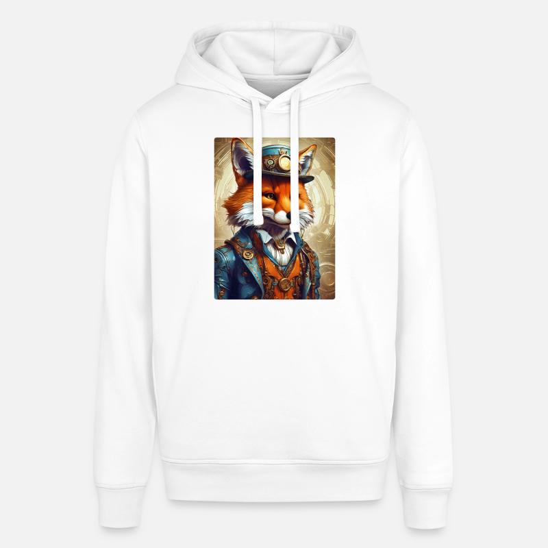 Steampunk Pompier Fox 1.11 - Sweat à capuche SOUNDER Stanley/Stella Unisexe - blanc
