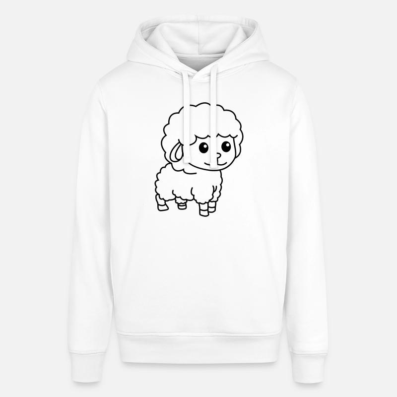 Mouton Comic Animal - Sweat à capuche SOUNDER Stanley/Stella Unisexe - blanc