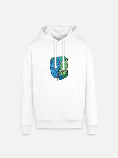 Verformt 2 - Stanley/Stella Unisex Hoodie SOUNDER - Weiß