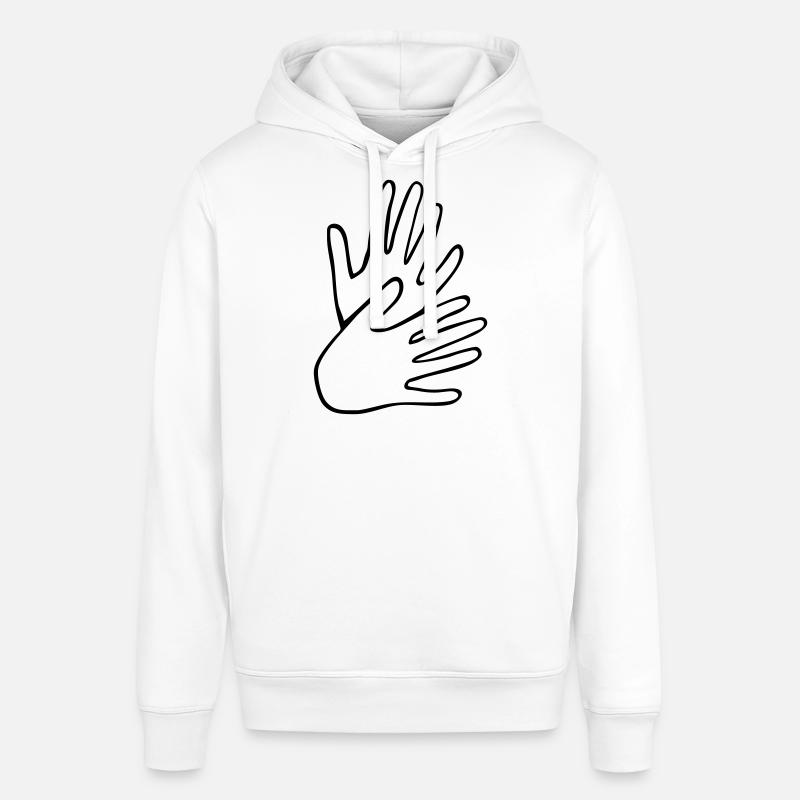 Langue des signes - Sweat à capuche SOUNDER Stanley/Stella Unisexe - blanc
