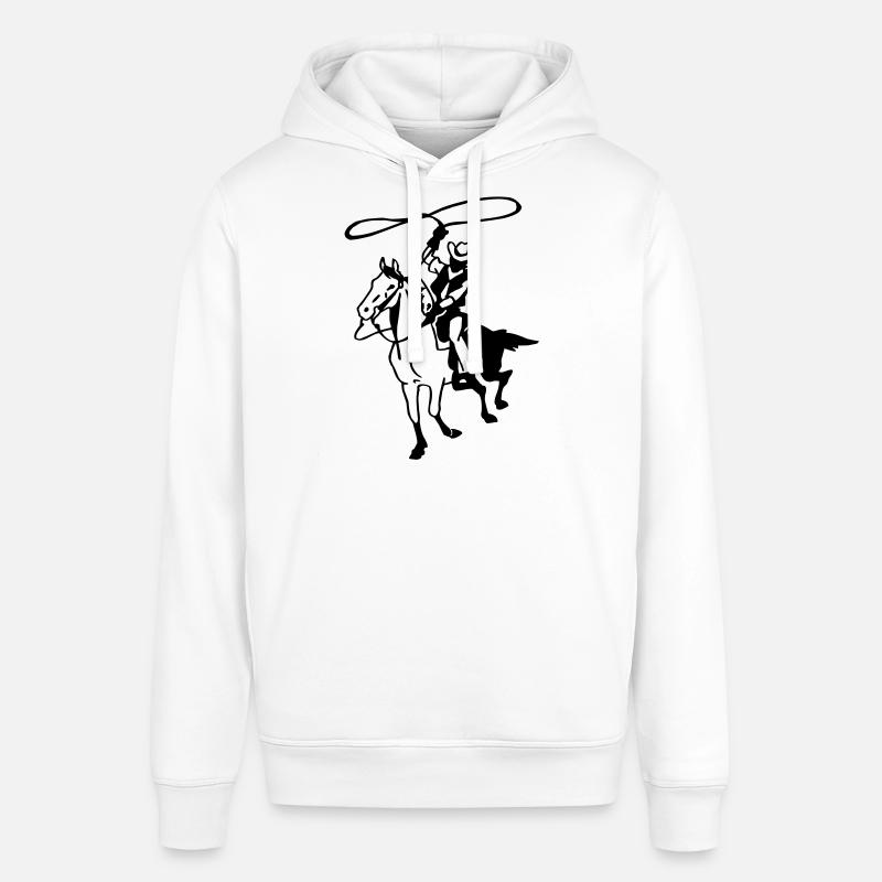 Cowboy avec Lasso - Sweat à capuche SOUNDER Stanley/Stella Unisexe - blanc