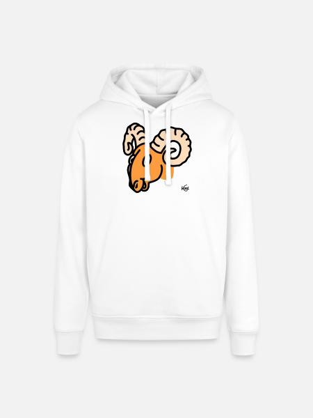 Aries large - Stanley/Stella SOUNDER Unisex Hoodie - white